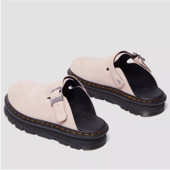 🩶Size 7 - NWT: DR. MARTENS - Women's ZebZag Suede Mules - Picture 2 of 14